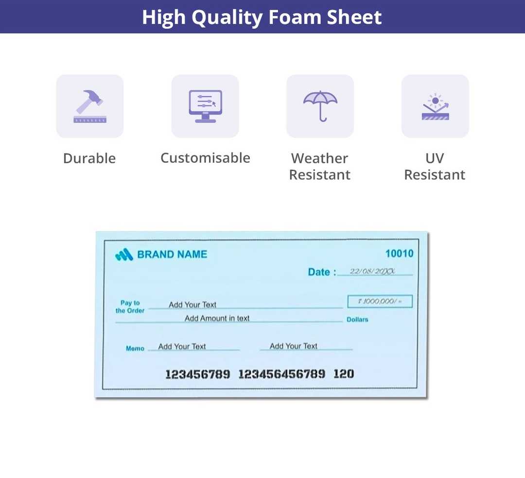 Custom Novelty Cheques