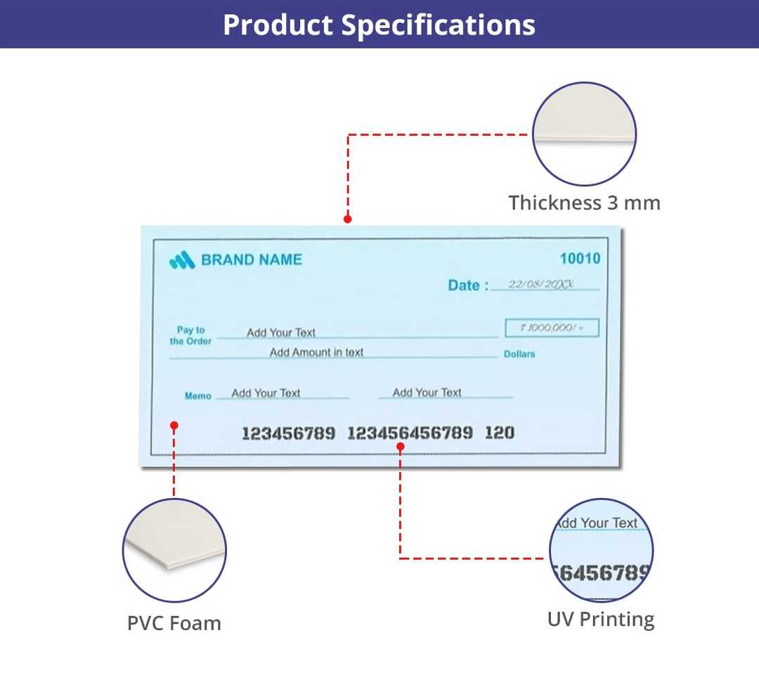 Custom Novelty Cheques