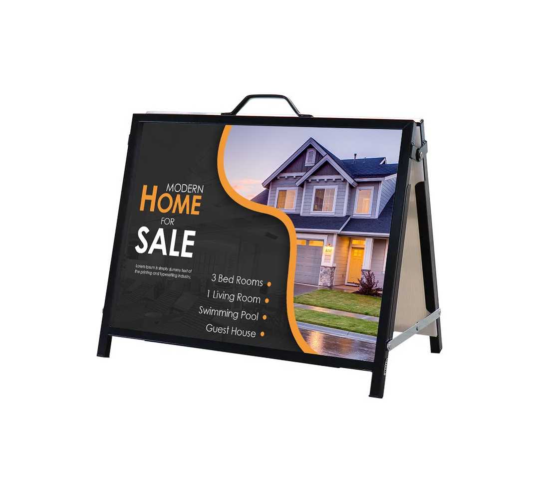 Metal A Frame Sign for Real Estate