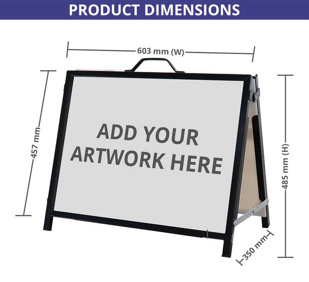 Metal A Frame Sign for Real Estate
