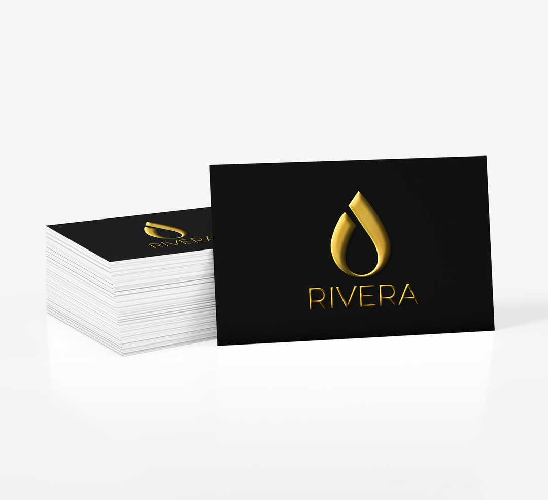 Raised Foil Business Cards