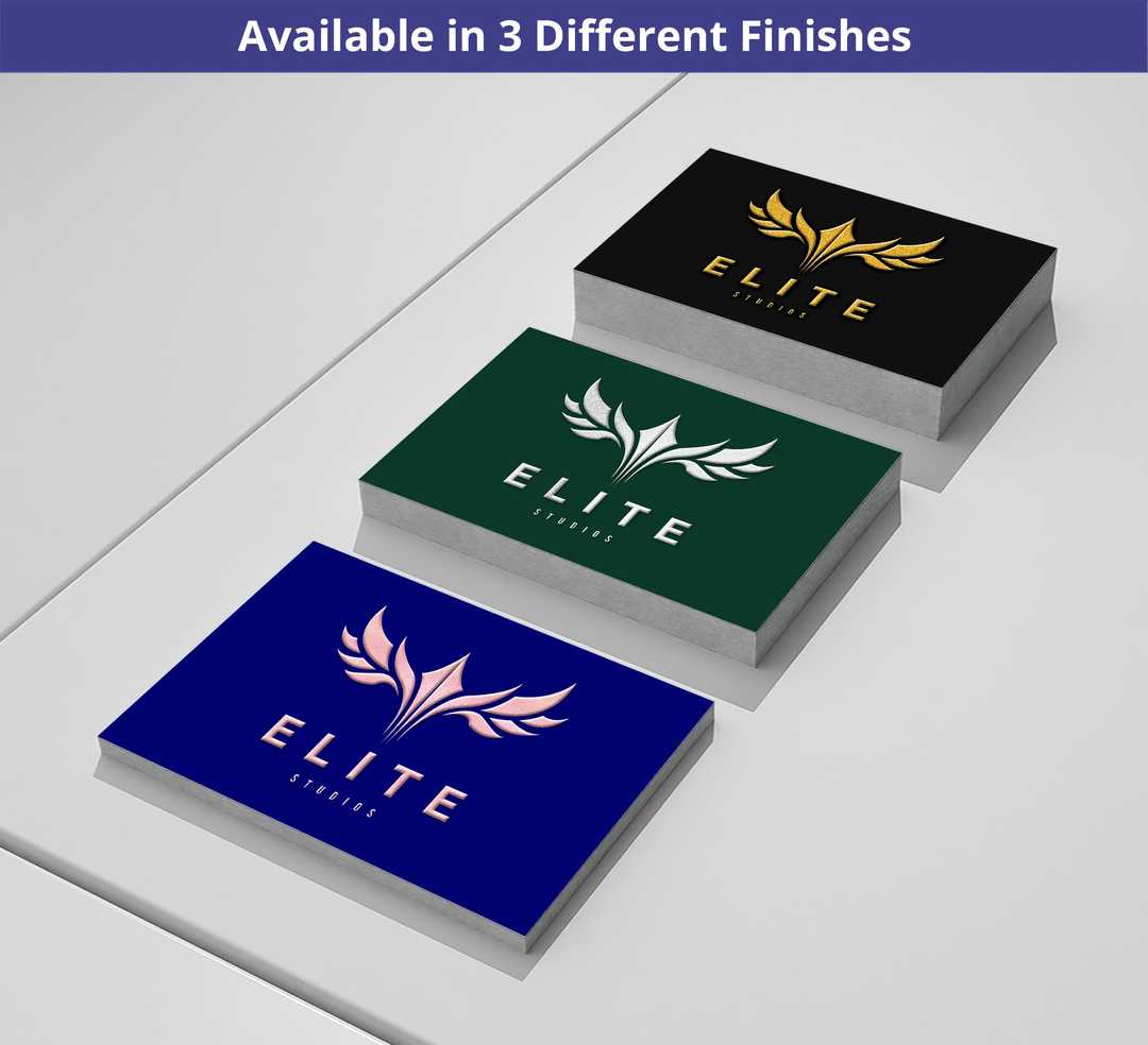 Raised Foil Business Cards