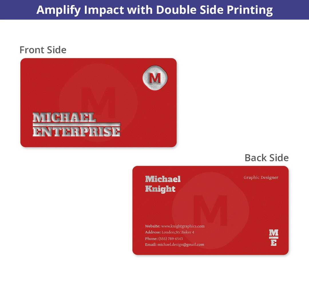 Raised Foil Business Cards