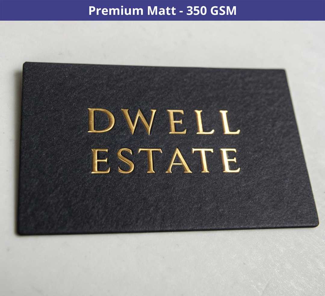 Raised Foil Business Cards