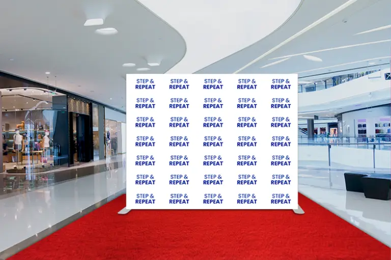 step and repeat banner for trade shows