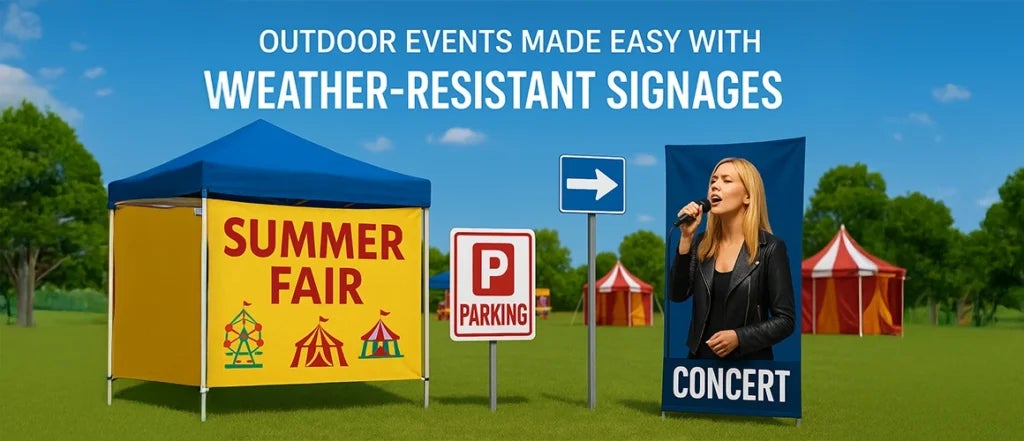 Outdoor Events Made Easy with Weather-Resistant Signages