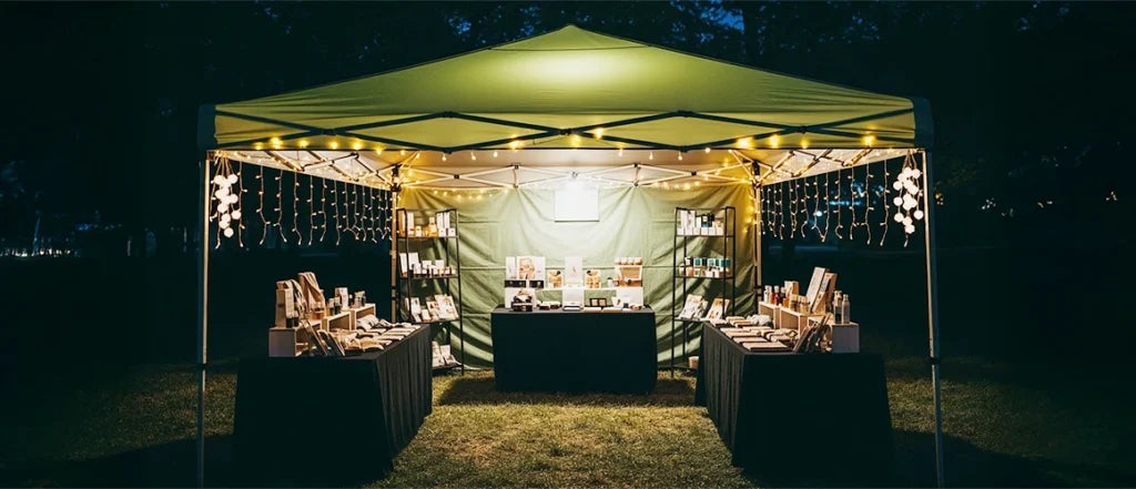 Great Space for Product Displays and Demos of Canopies