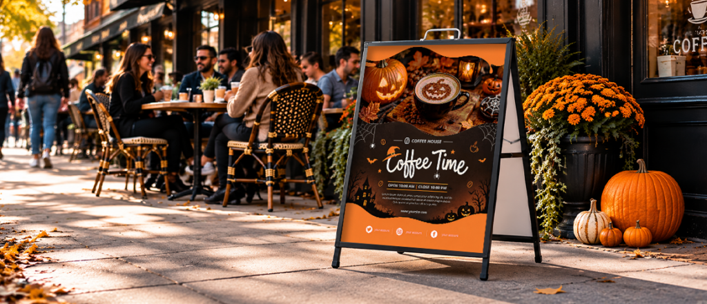 Halloween Cafe Signs